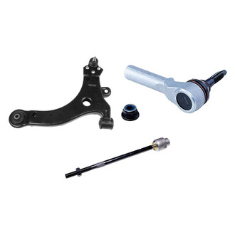 Dorman® - OE Solutions™ Front Passenger Side Lower Control Arm with Ball Joint and Tie Rod End Kit