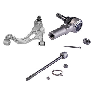 Dorman® - OE Solutions™ Front Passenger Side Lower Control Arm with Ball Joint and Tie Rod End Kit