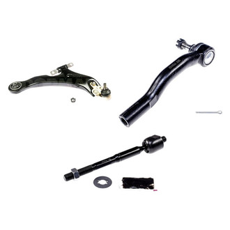Dorman® - OE Solutions™ Front Passenger Side Lower Control Arm with Ball Joint and Tie Rod End Kit