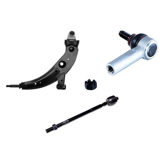 Dorman® - OE Solutions™ Front Passenger Side Lower Control Arm with Ball Joint and Tie Rod End Kit