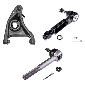 Dorman® - OE Solutions™ Front Passenger Side Lower Control Arm with Ball Joint and Tie Rod End Kit