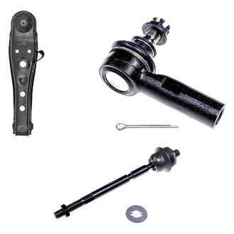 Dorman® - OE Solutions™ Front Passenger Side Lower Control Arm with Ball Joint and Tie Rod End Kit