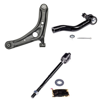 Dorman® - OE Solutions™ Front Passenger Side Lower Control Arm with Ball Joint and Tie Rod End Kit