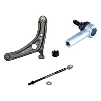 Dorman® - OE Solutions™ Front Passenger Side Lower Control Arm with Ball Joint and Tie Rod End Kit