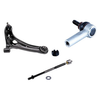 Dorman® - OE Solutions™ Front Passenger Side Lower Control Arm with Ball Joint and Tie Rod End Kit