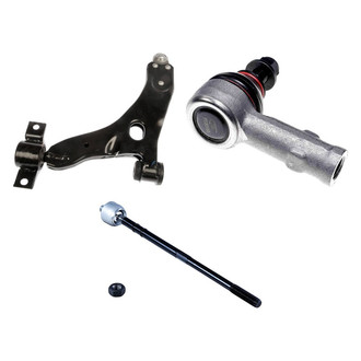Dorman® - OE Solutions™ Front Passenger Side Lower Control Arm with Ball Joint and Tie Rod End Kit