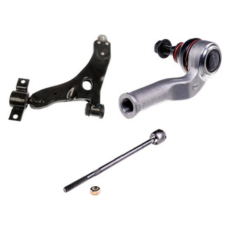 Dorman® - OE Solutions™ Front Passenger Side Lower Control Arm with Ball Joint and Tie Rod End Kit
