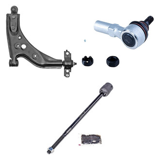 Dorman® - OE Solutions™ Front Passenger Side Lower Control Arm with Ball Joint and Tie Rod End Kit