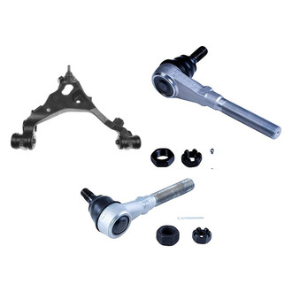 Dorman® - OE Solutions™ Front Passenger Side Lower Control Arm with Ball Joint and Tie Rod End Kit