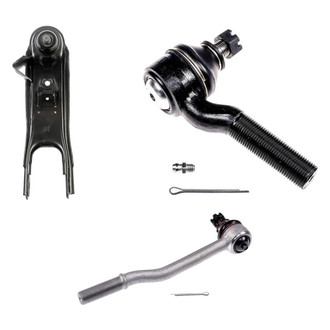 Dorman® - OE Solutions™ Front Passenger Side Lower Control Arm with Ball Joint and Tie Rod End Kit