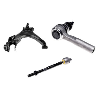 Dorman® - OE Solutions™ Front Passenger Side Lower Control Arm with Ball Joint and Tie Rod End Kit