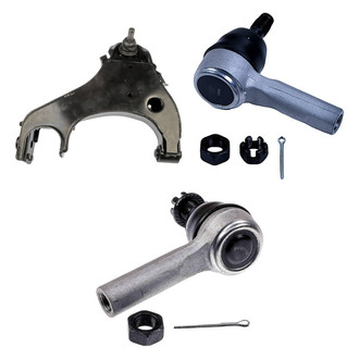 Dorman® - OE Solutions™ Front Passenger Side Lower Control Arm with Ball Joint and Tie Rod End Kit