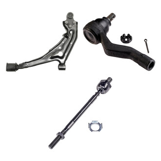 Dorman® - OE Solutions™ Front Passenger Side Lower Control Arm with Ball Joint and Tie Rod End Kit