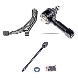 Dorman® - OE Solutions™ Front Passenger Side Lower Control Arm with Ball Joint and Tie Rod End Kit