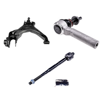 Dorman® - OE Solutions™ Front Passenger Side Lower Control Arm with Ball Joint and Tie Rod End Kit