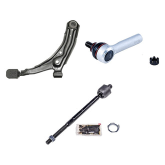 Dorman® - OE Solutions™ Front Passenger Side Lower Control Arm with Ball Joint and Tie Rod End Kit