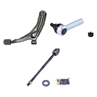 Dorman® - OE Solutions™ Front Passenger Side Lower Control Arm with Ball Joint and Tie Rod End Kit