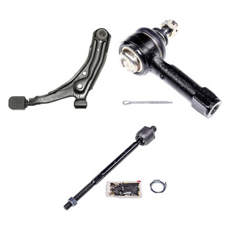 Dorman® - OE Solutions™ Front Passenger Side Lower Control Arm with Ball Joint and Tie Rod End Kit