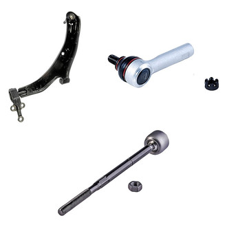 Dorman® - OE Solutions™ Front Passenger Side Lower Control Arm with Ball Joint and Tie Rod End Kit