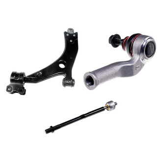 Dorman® - OE Solutions™ Front Passenger Side Lower Control Arm with Ball Joint and Tie Rod End Kit