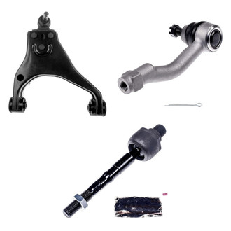 Dorman® - OE Solutions™ Front Passenger Side Lower Control Arm with Ball Joint and Tie Rod End Kit