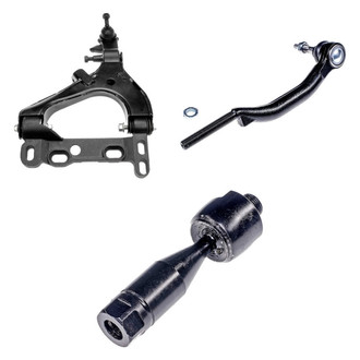 Dorman® - OE Solutions™ Front Passenger Side Lower Control Arm with Ball Joint and Tie Rod End Kit