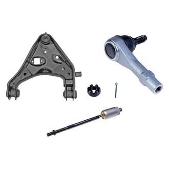 Dorman® - OE Solutions™ Front Passenger Side Lower Control Arm with Ball Joint and Tie Rod End Kit