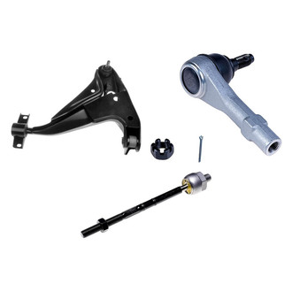 Dorman® - OE Solutions™ Front Passenger Side Lower Control Arm with Ball Joint and Tie Rod End Kit