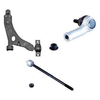 Dorman® - OE Solutions™ Front Passenger Side Lower Control Arm with Ball Joint and Tie Rod End Kit