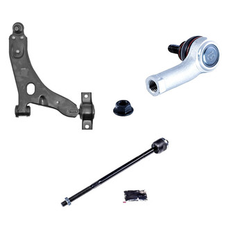 Dorman® - OE Solutions™ Front Passenger Side Lower Control Arm with Ball Joint and Tie Rod End Kit