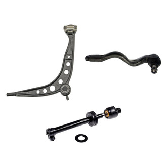 Dorman® - OE Solutions™ Front Passenger Side Lower Control Arm with Ball Joint and Tie Rod End Kit