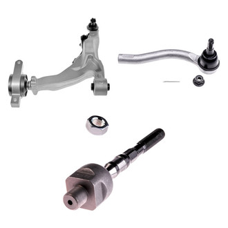 Dorman® - OE Solutions™ Front Passenger Side Lower Control Arm with Ball Joint and Tie Rod End Kit