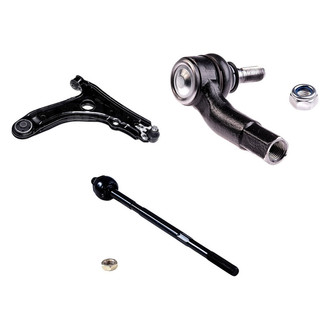 Dorman® - OE Solutions™ Front Passenger Side Lower Control Arm with Ball Joint and Tie Rod End Kit