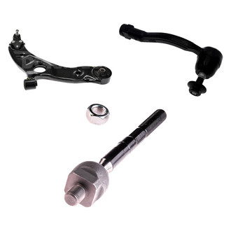 Dorman® - OE Solutions™ Front Passenger Side Lower Control Arm with Ball Joint and Tie Rod End Kit