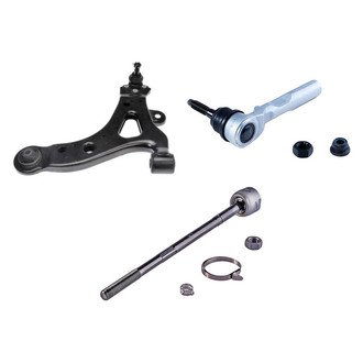 Dorman® - OE Solutions™ Front Passenger Side Lower Control Arm with Ball Joint and Tie Rod End Kit