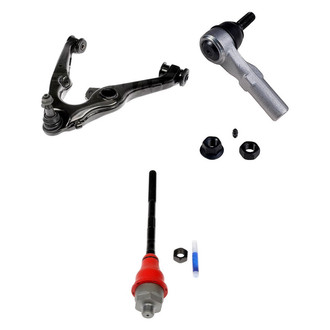 Dorman® - OE Solutions™ Front Passenger Side Lower Control Arm with Ball Joint and Tie Rod End Kit