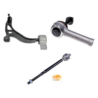 Dorman® - OE Solutions™ Front Passenger Side Lower Control Arm with Ball Joint and Tie Rod End Kit
