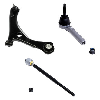 Dorman® - OE Solutions™ Front Passenger Side Lower Control Arm with Ball Joint and Tie Rod End Kit