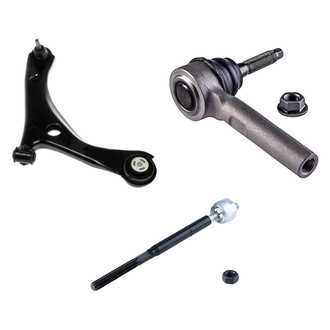 Dorman® - OE Solutions™ Front Passenger Side Lower Control Arm with Ball Joint and Tie Rod End Kit