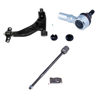 Dorman® - OE Solutions™ Front Passenger Side Lower Control Arm with Ball Joint and Tie Rod End Kit