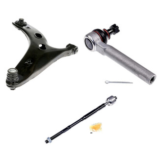 Dorman® - OE Solutions™ Front Passenger Side Lower Control Arm with Ball Joint and Tie Rod End Kit