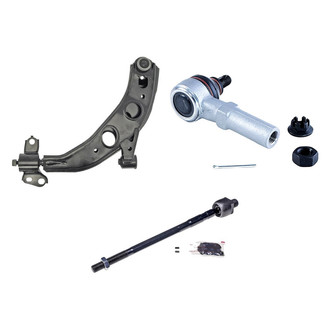 Dorman® - OE Solutions™ Front Passenger Side Lower Control Arm with Ball Joint and Tie Rod End Kit