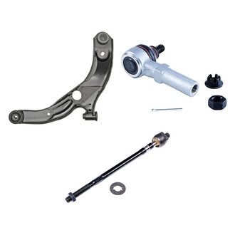 Dorman® - OE Solutions™ Front Passenger Side Lower Control Arm with Ball Joint and Tie Rod End Kit
