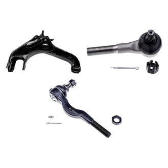 Dorman® - OE Solutions™ Front Passenger Side Lower Control Arm with Ball Joint and Tie Rod End Kit