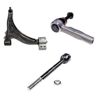 Dorman® - OE Solutions™ Front Passenger Side Lower Control Arm with Ball Joint and Tie Rod End Kit
