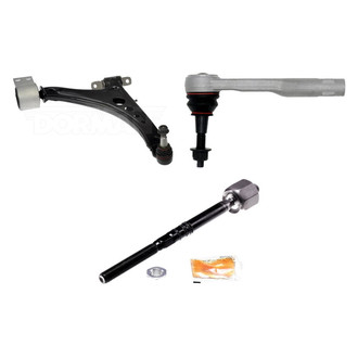 Dorman® - OE Solutions™ Front Passenger Side Lower Control Arm with Ball Joint and Tie Rod End Kit