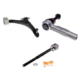 Dorman® - OE Solutions™ Front Passenger Side Lower Control Arm with Ball Joint and Tie Rod End Kit