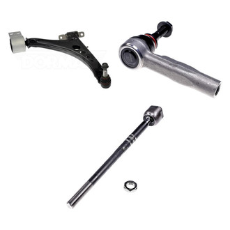 Dorman® - OE Solutions™ Front Passenger Side Lower Control Arm with Ball Joint and Tie Rod End Kit