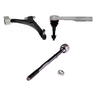 Dorman® - OE Solutions™ Front Passenger Side Lower Control Arm with Ball Joint and Tie Rod End Kit
