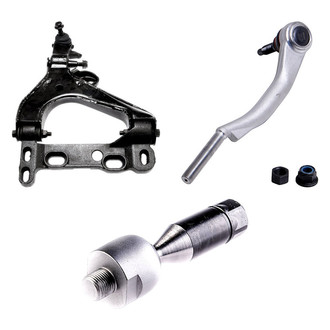 Dorman® - OE Solutions™ Front Passenger Side Lower Control Arm with Ball Joint and Tie Rod End Kit